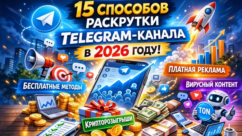 Как раскрутить Telegram-канал в 2026 году: 15 проверенных способов