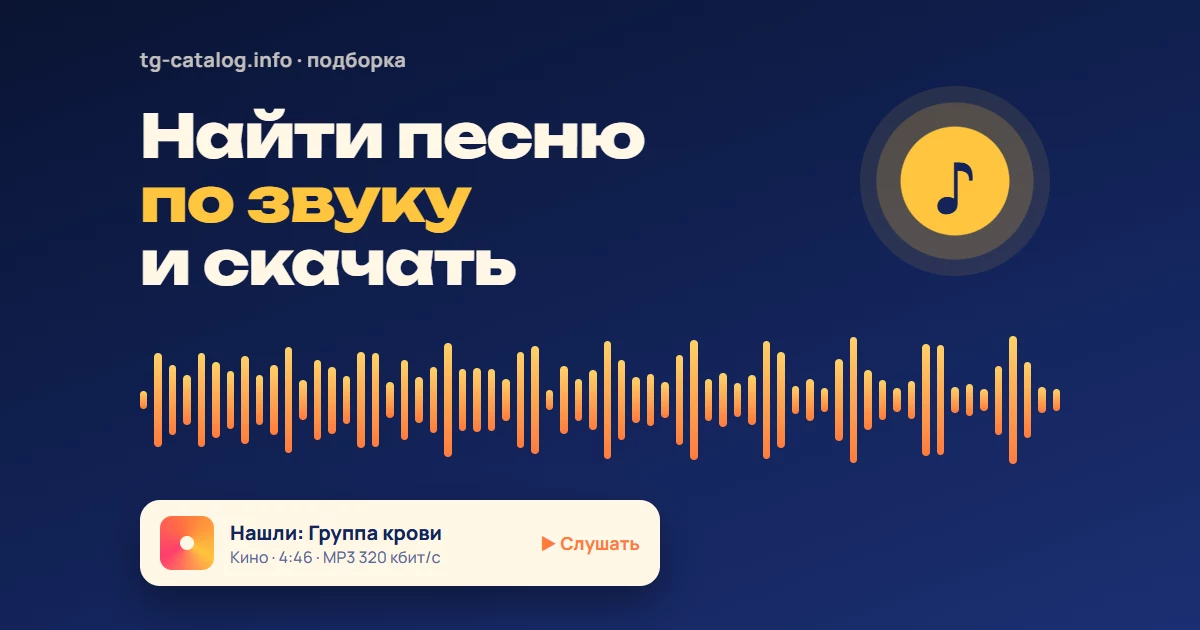 Музыкальные боты Telegram: как найти песню по звуку и скачать музыку
